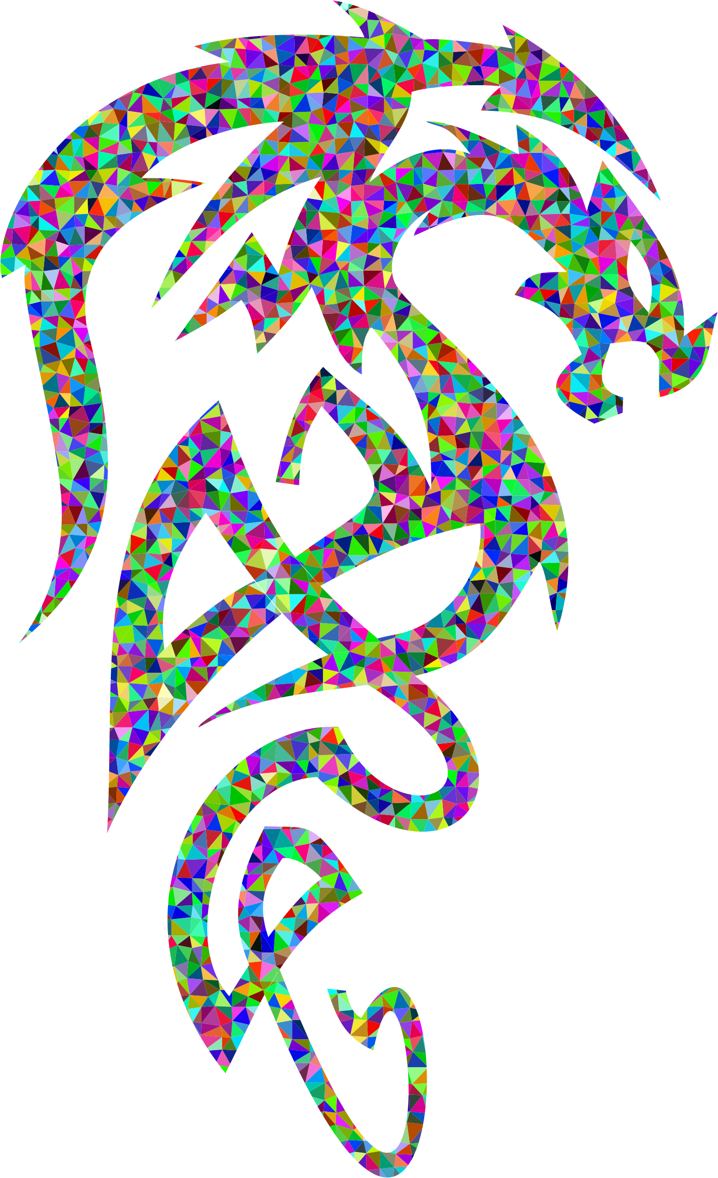 This Free Icons Png Design Of Low Poly Prismatic Tribal (1432x2350), Png Download