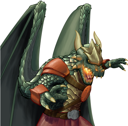 Dragonborn Winged (450x450), Png Download
