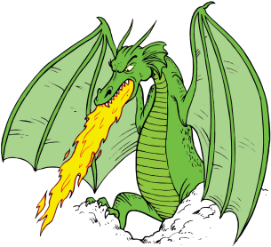 Tradestone Software - Dragon Png Breathing Fire (472x280), Png Download