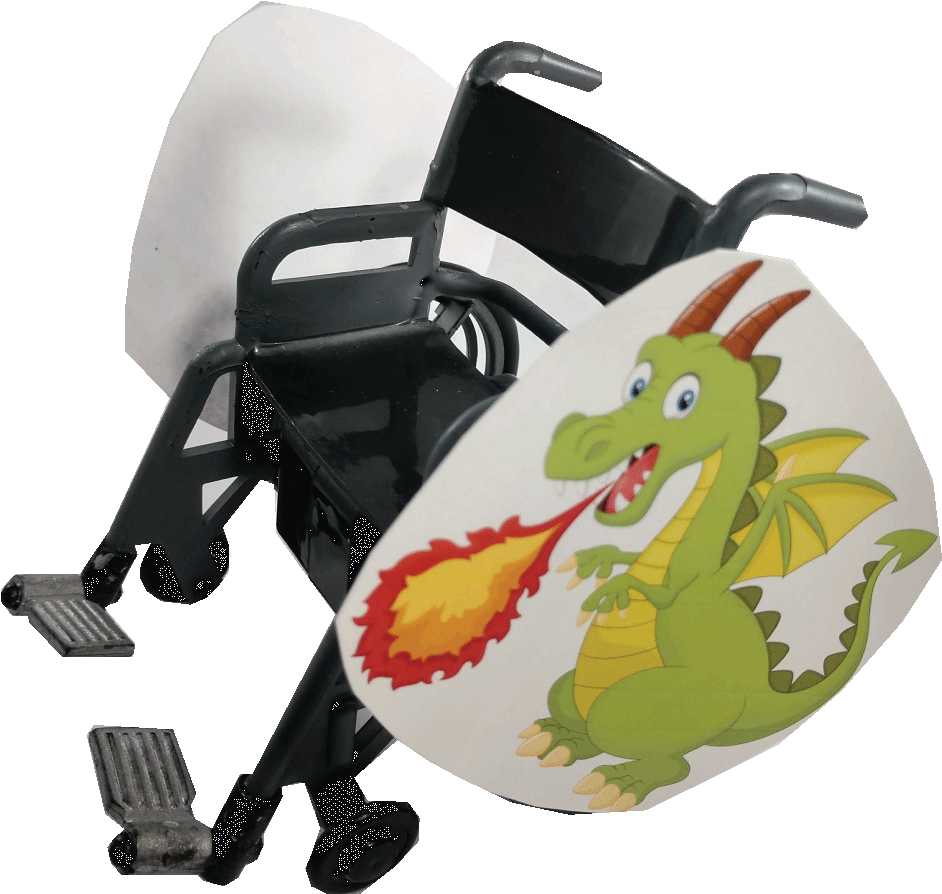Fire Breathing Dragon Wheelchair Costume Child's - Crocodile (1000x1000), Png Download