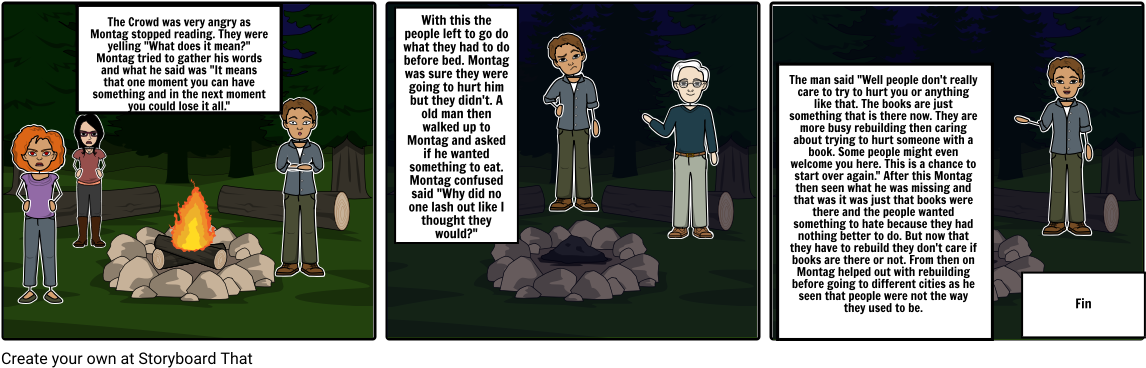 Montag And The Survivors Pt - Cartoon (1164x385), Png Download