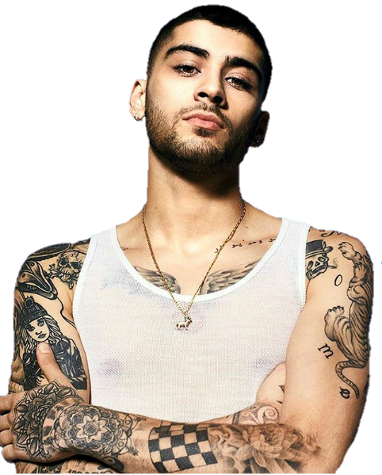 Zayn Malik Png - Tattoo Zayn Malik Body (540x672), Png Download