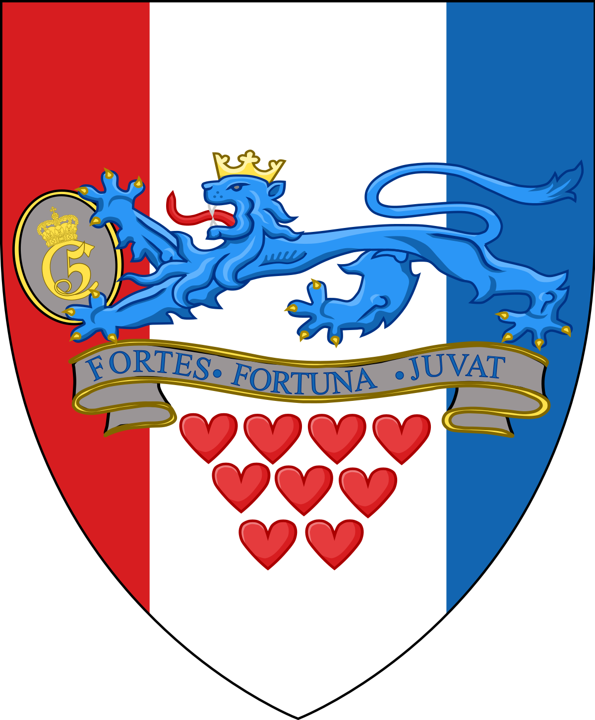 Download Fortes Fortuna Juvat Crossed Rifles Png Fortes Fortuna