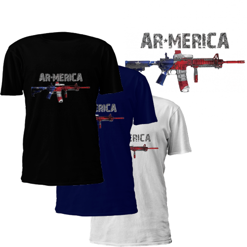 Ar Merica T Shirt - He Leads Me Beside Still Waters (500x500), Png Download