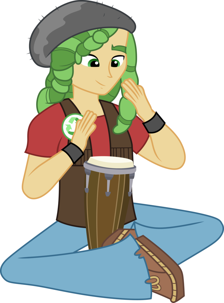 Cloudyglow, Clothes, Crossed Legs, Drumming, Drums, - Equestria (756x1024), Png Download