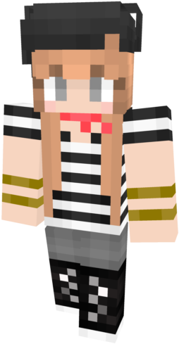 Ldvyugpng - Cute France Girl Skin In Minecraft (640x640), Png Download