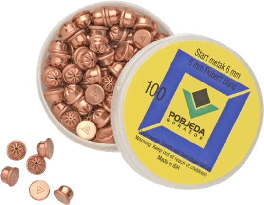 22 Caliber / 6mm Blank Ammunition Pack - .22 Caliber Crimp Or 6mm Blanks (555x555), Png Download