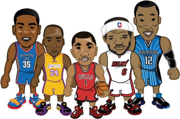 Nba Concept Characters-01 (1000x474), Png Download