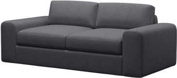 Benchmade Modern Custom Couch Potato Condo Sofa, 92\ - Couch (400x400), Png Download