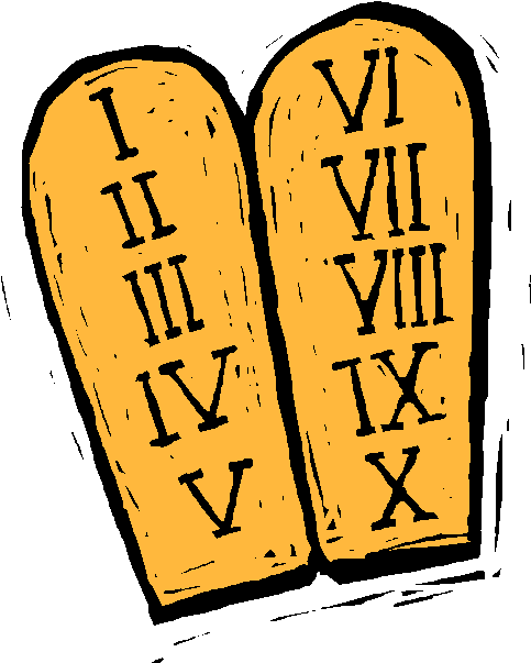 The 10 Modding Commandments - 10 Commandments Tablets Clipart (490x614), Png Download