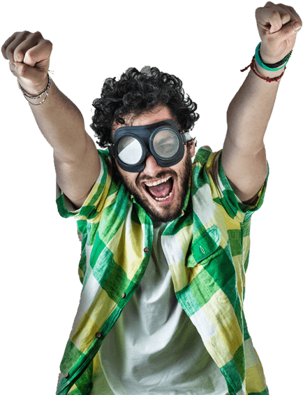Home - Transparent Happy Guy (451x572), Png Download