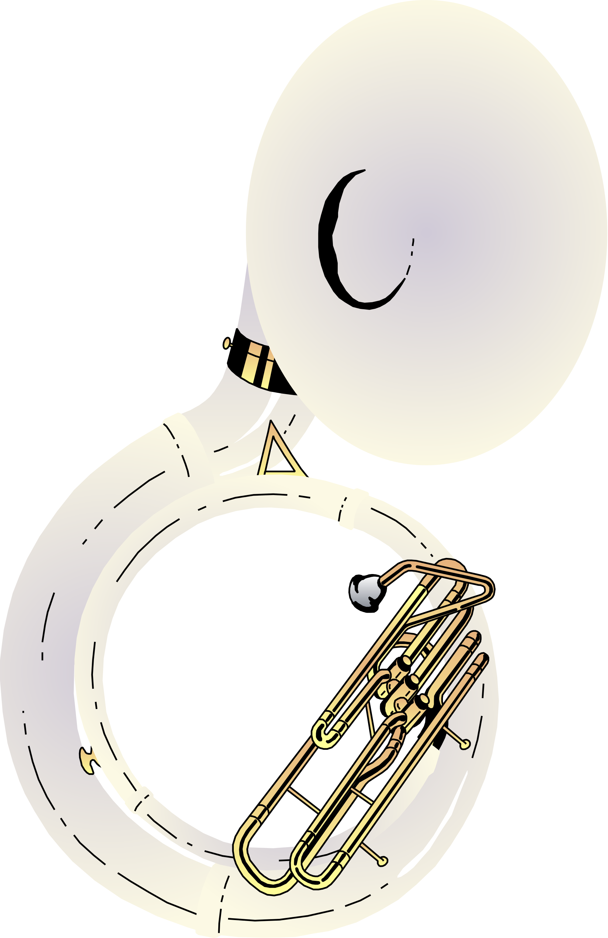 Download Open Sousaphone2 Oval Ornament Full Size PNG Image PNGkit