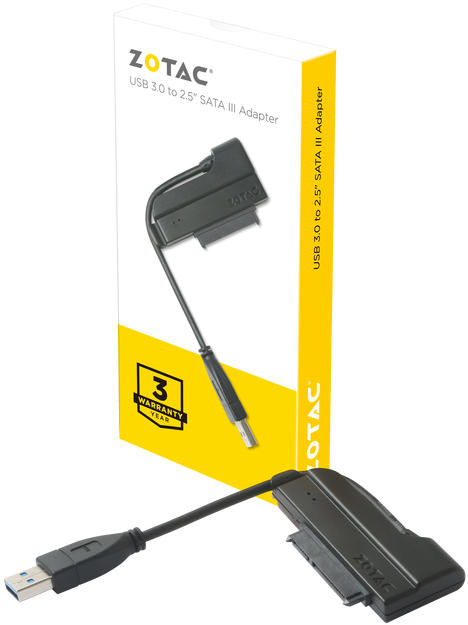 Ssd Adaptor Image10 - Zotac Sata Usb 3.0 (1024x707), Png Download