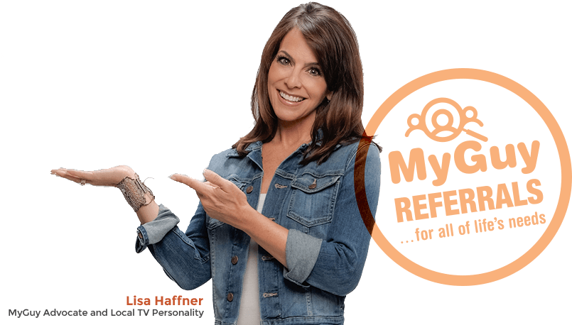Lisa Haffner, Myguy Advocate And Local Tv Personality - Myguy Referrals (818x460), Png Download