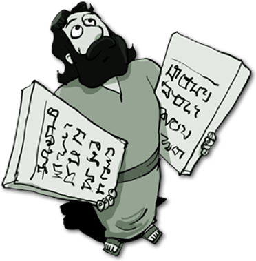 The Ten Commandments - Ten Commandments (372x379), Png Download