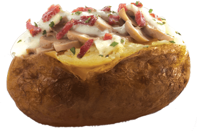 Download Baked Potato Carbonara - Baked Potato - Full Size PNG Image