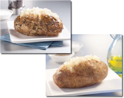 Healthy Idaho® Baked Russet Potatoes Can Be Just 110 - Baked Potato Calories (500x400), Png Download