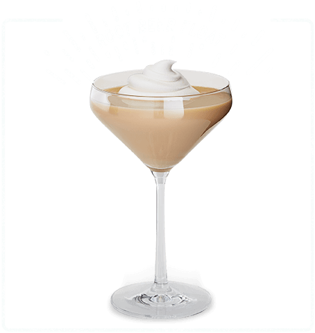 Root Beer Float - Martini Glass (454x480), Png Download