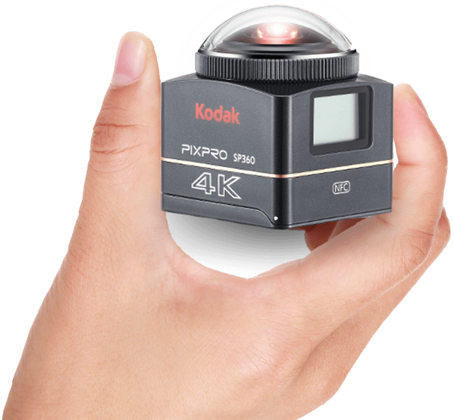 Download - Kodak Pixpro Sp360 4k - Single Vr Camera (642x594), Png Download