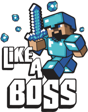 Like A Boss Minecraft 04 Aug 2015 - Minecraft Like A Boss (400x400), Png Download