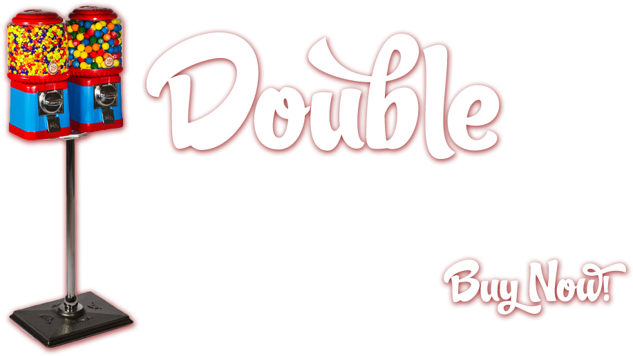 Double The Candy Goodness This Classic Double Head (1123x594), Png Download