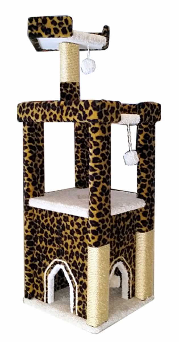 Animal Print Swiss Alps Cat Gym (1200x1200), Png Download