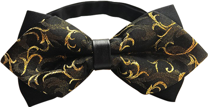Black & Gold - Necktie (457x613), Png Download