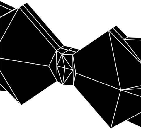 Cisardom 3d Model Cubistic Bow Tie, - Computer File (480x480), Png Download