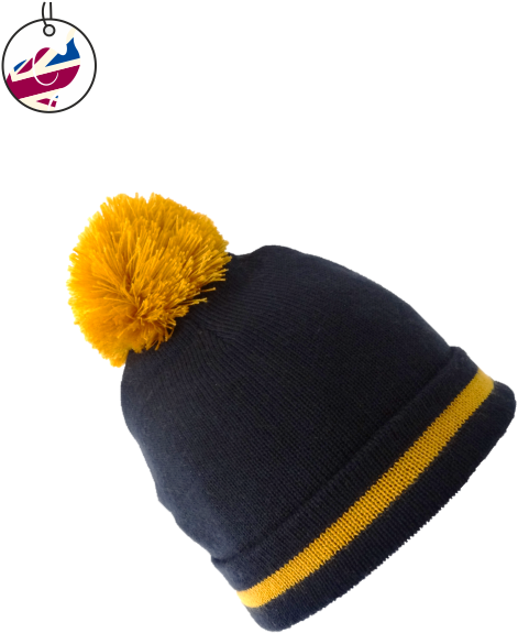 Pompoms - Have Fun - Beanie (562x745), Png Download