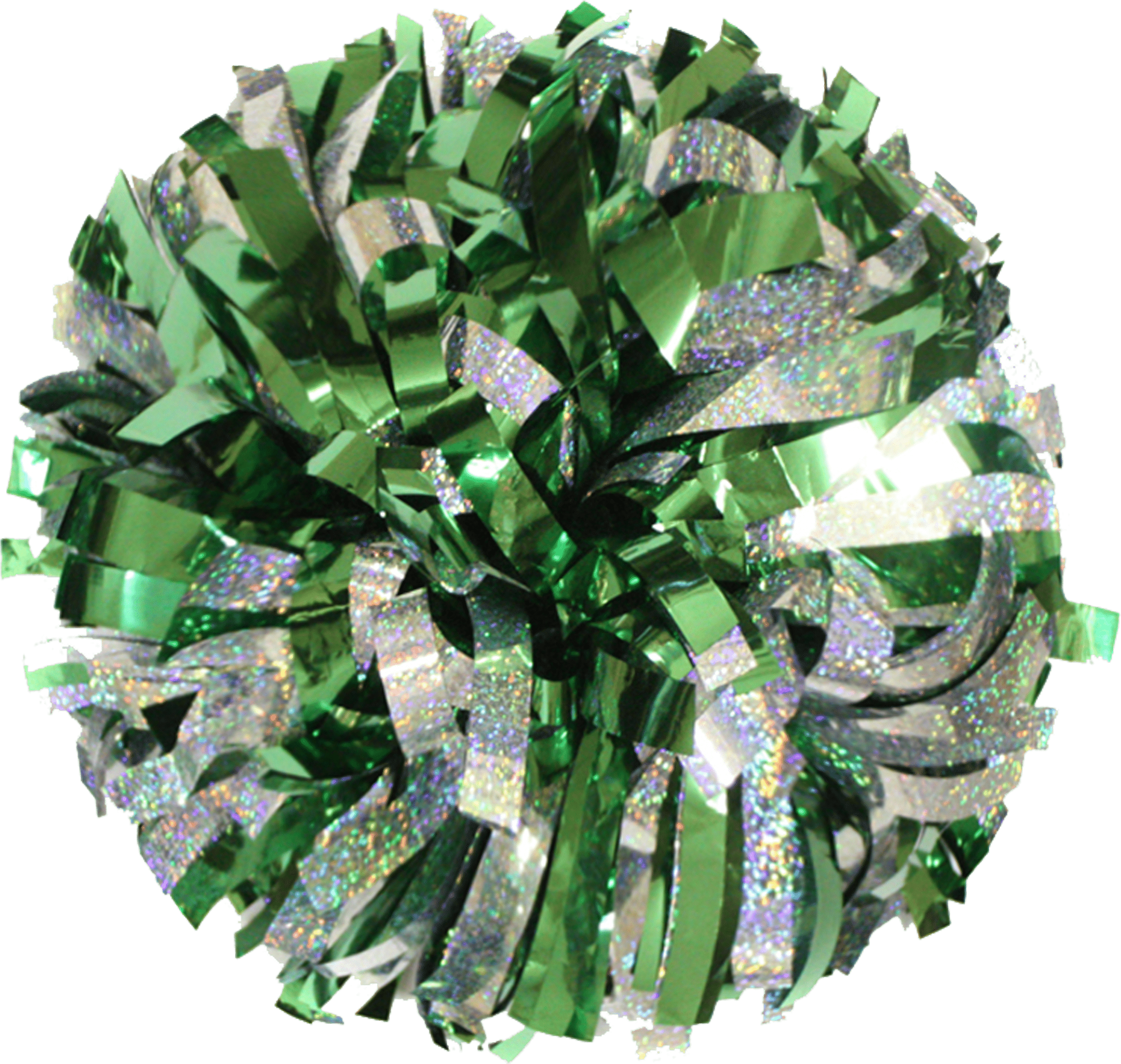 Home Poms Metallic Poms Metallic Holographic Silver - Hot Pink And Silver Pom Poms (3000x3000), Png Download