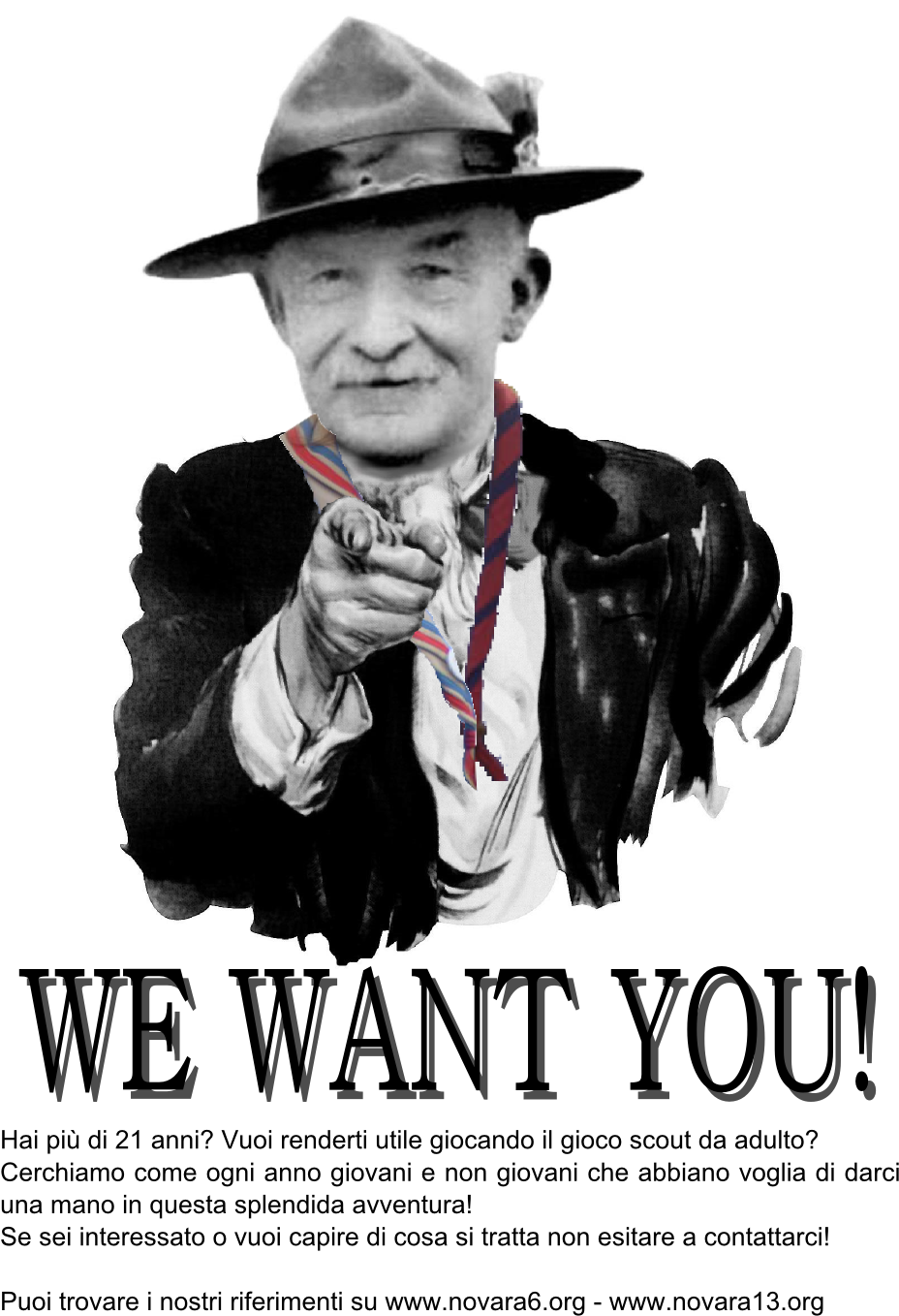 Gruppo Scout Agesci Novara 6 - Uncle Sam (992x1403), Png Download