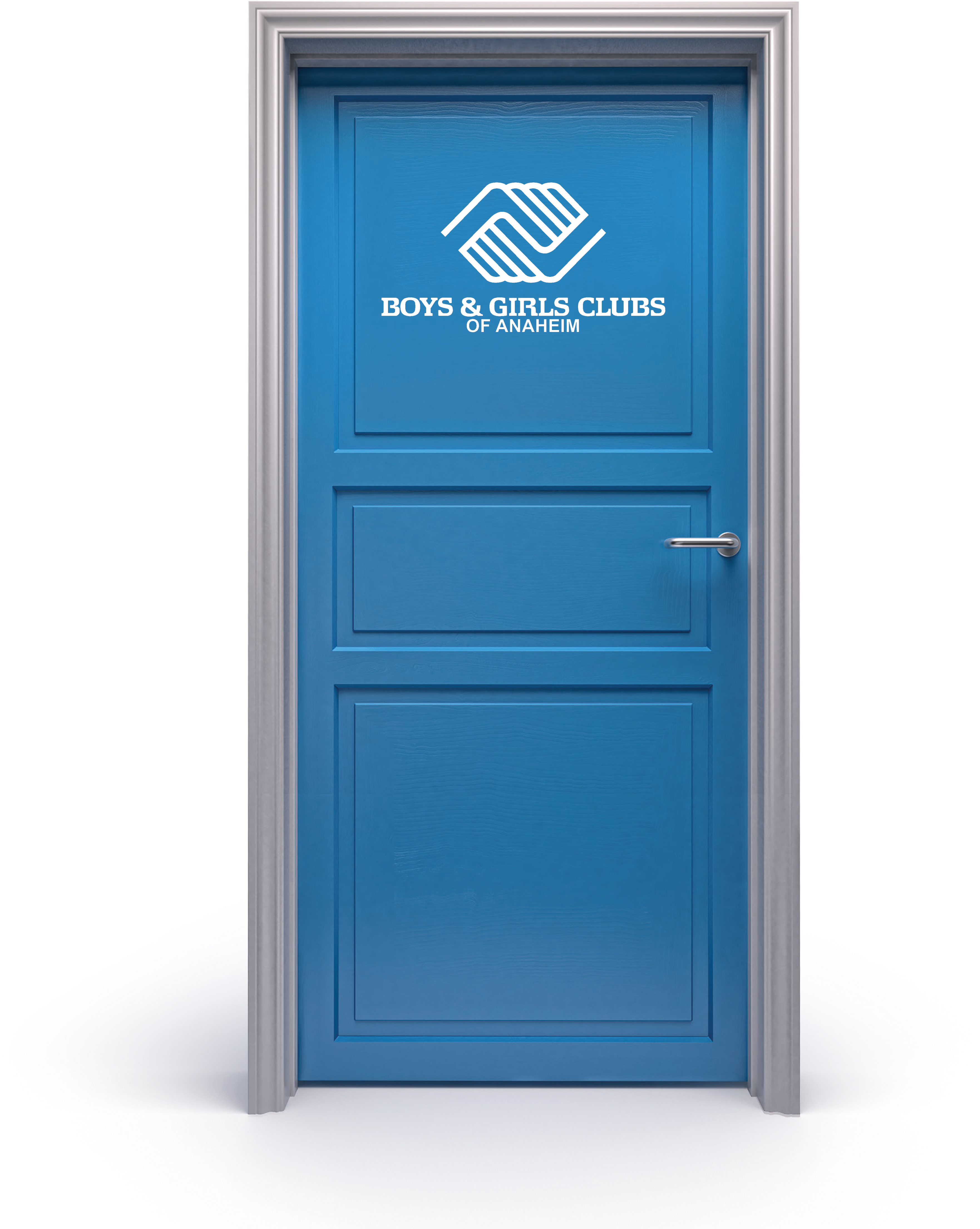 Png) Blue Door Design With White Boys & Girls Clubs - Door (4800x4800), Png Download