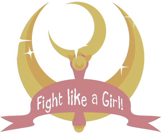 Fight Like A Girl Sailor Moon Sticker (550x550), Png Download