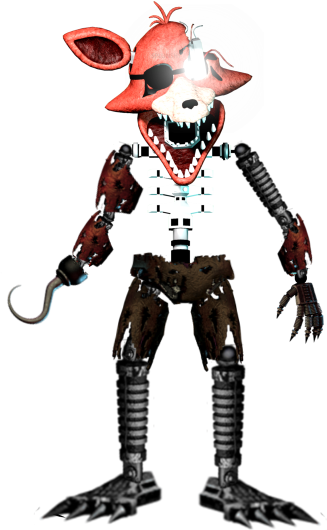 Nightmare Ignited Foxy - Fnaf The Joy Of Creation Foxy (744x1073), Png Download