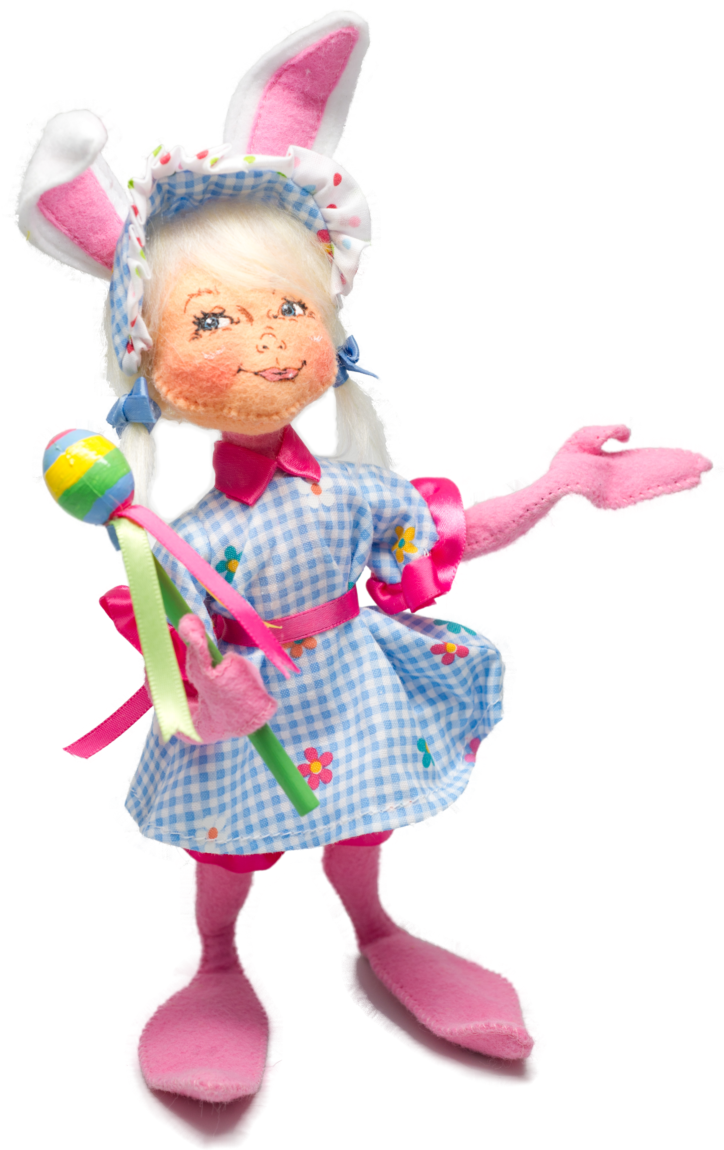 9" Easter Parade Girl Elf - Annalee Dolls (2832x4256), Png Download