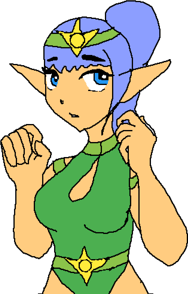 Elf Princess - Cartoon (1000x1000), Png Download