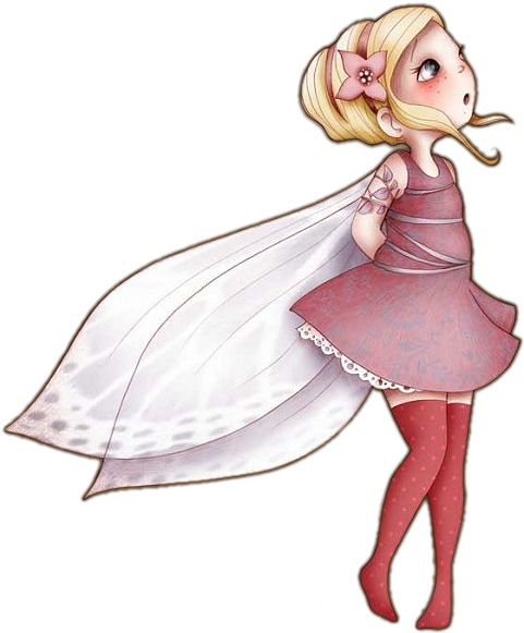 Curious-fairy - Fée Enfant (735x622), Png Download