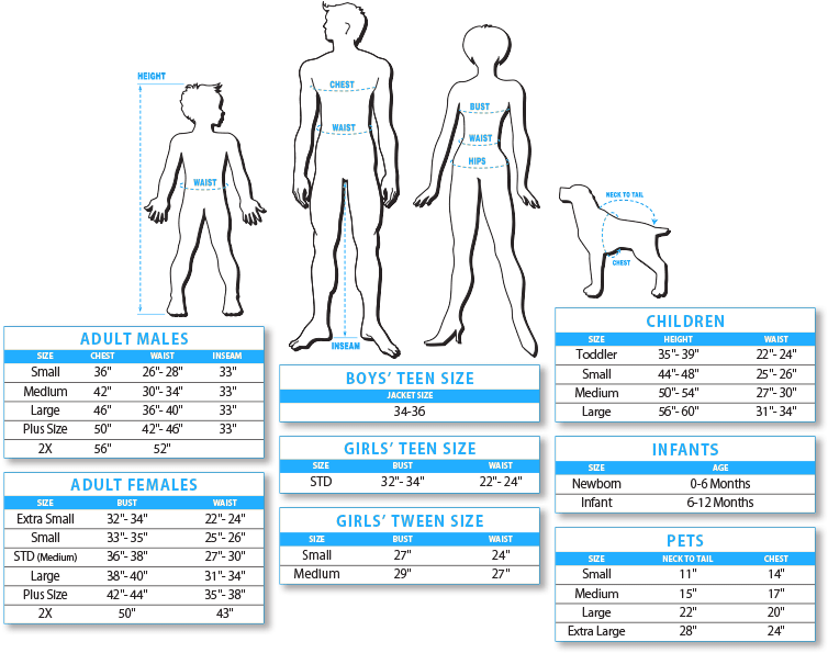 Secret Wishes Costumes Size Chart Woman (770x605), Png Download