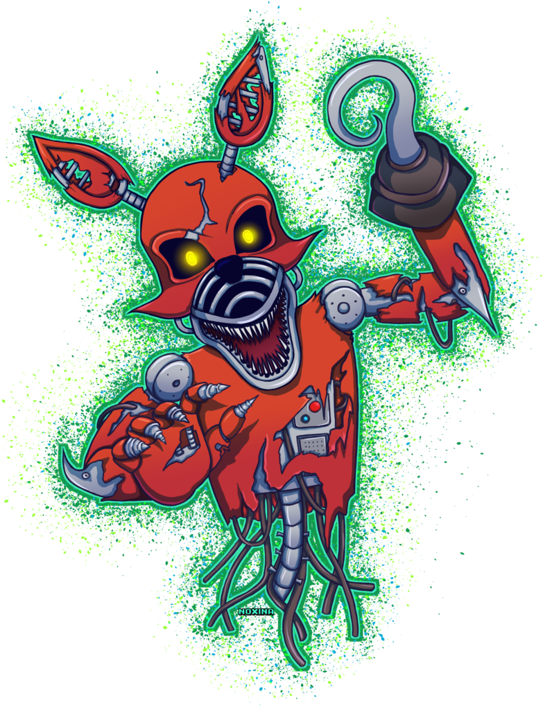Download Nightmare Foxy By Noxina - Full Size PNG Image - PNGkit