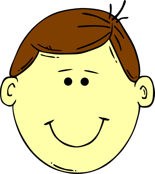 Brown Headed Boy Svg Clip Arts 534 X 600 Px (534x600), Png Download