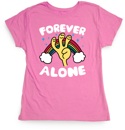 Forever Alone Womens T-shirt - Justice Clothes Png (484x484), Png Download