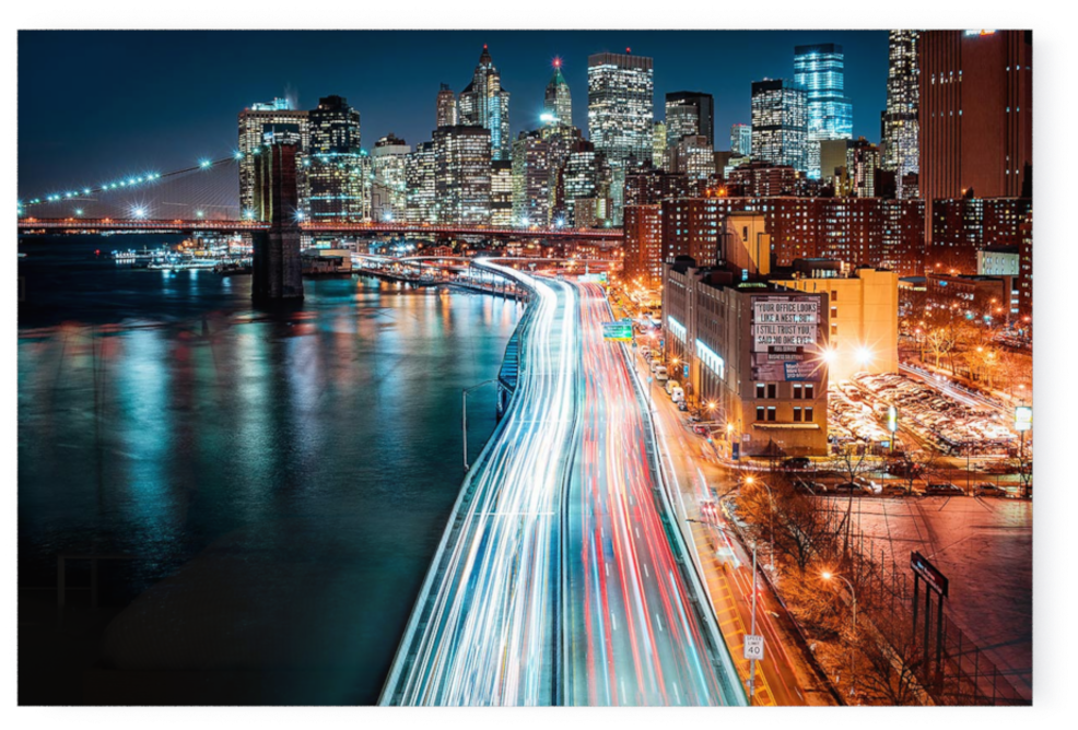 Photo Downtown Nyc - Cityscape (1000x667), Png Download