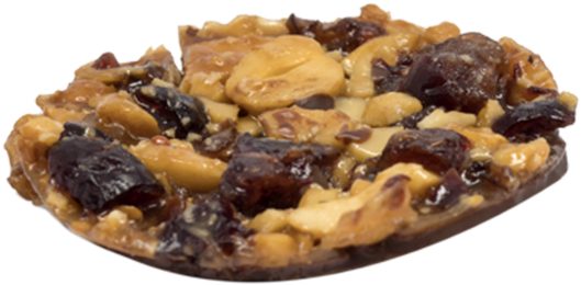 Cashew Nuts & Cranberries - Florentine Biscuit (600x600), Png Download