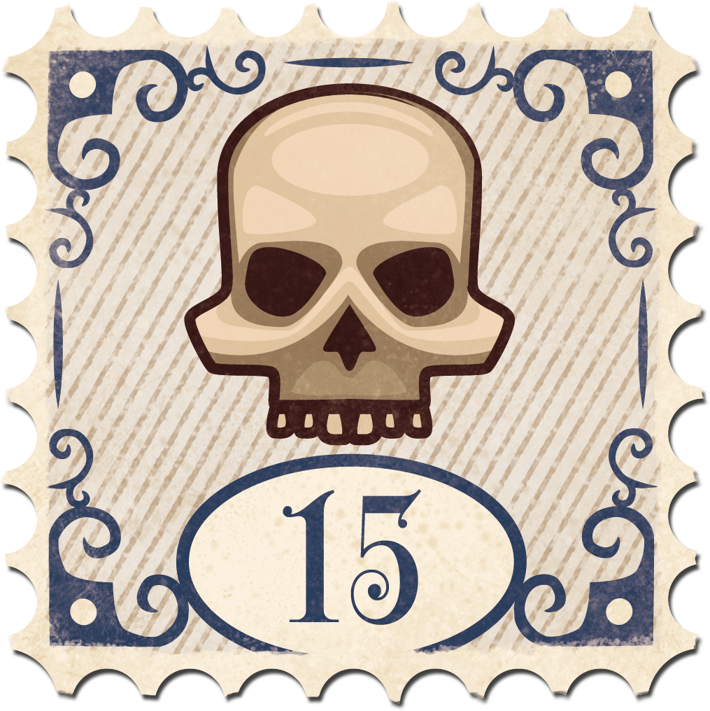 Stamp Rich Or Die Skull - Fable (1024x1024), Png Download