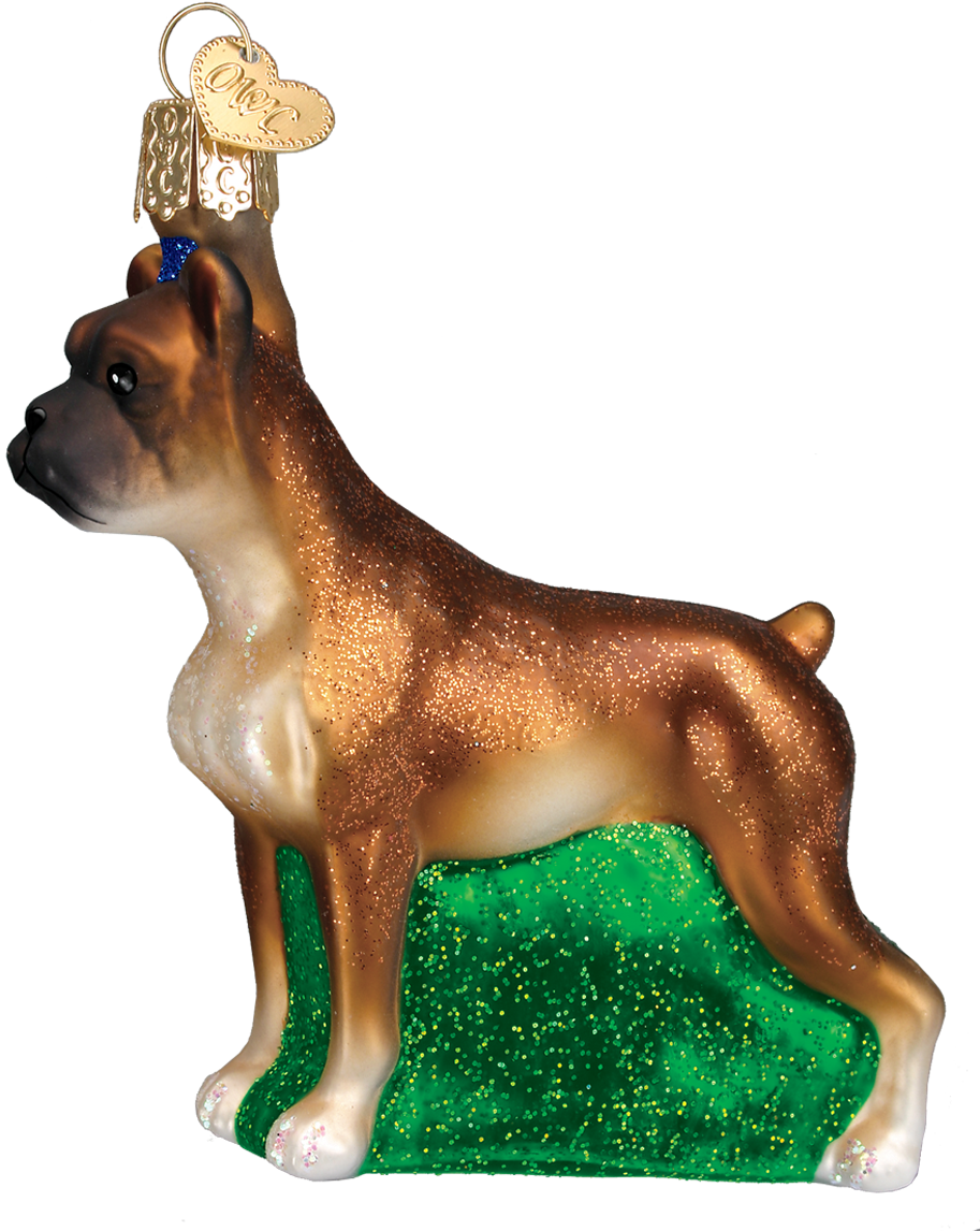 Boxer Dog - Christmas Ornament (1200x1200), Png Download