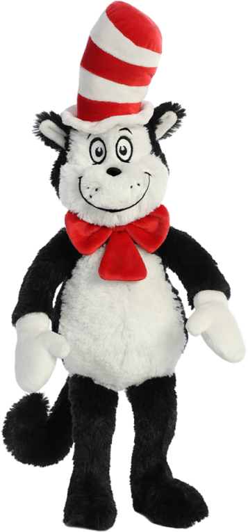 Dr Seuss - Cat In A Hat Stuffed Animal (800x800), Png Download