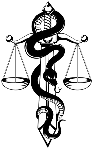 Snake Tattoo Png Image Transparent Background - Scales Of Justice Snake (650x480), Png Download