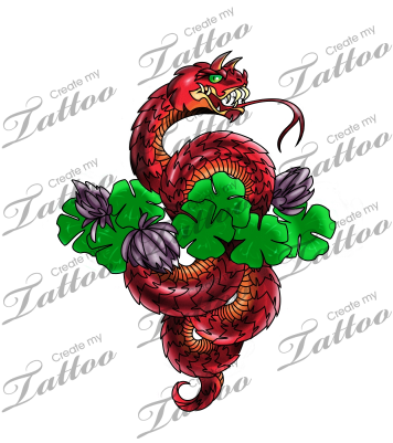Snake Tattoo Clipart Pit Viper - Horned Snake Tattoo (400x400), Png Download