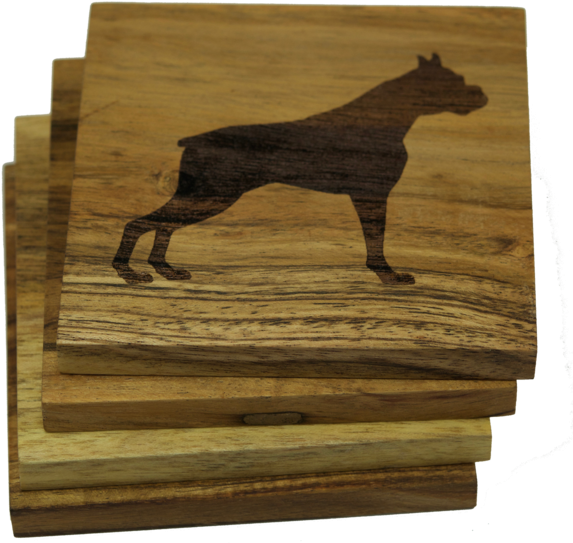 Prestige Decanters Boxer (dog) Coasters (600x563), Png Download