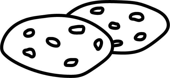 Fancy Some Cookies - Line Art (652x299), Png Download